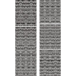Elegant Floral Decorative Border Set