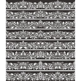 Intricate Floral Border