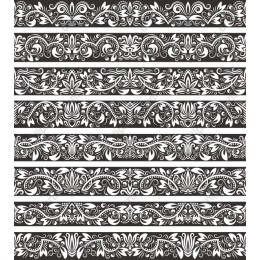 Black and White Ornate Border