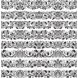 Elegant Black and White Ornamental