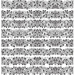 Black Floral Seamless Pattern