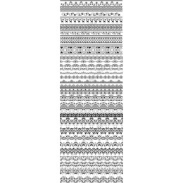 Elegant Black and White Pattern Set