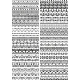 Vintage Clipart Borders Set