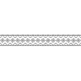 Elegant Floral Line Art Border