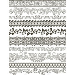 Ornamental Border Clipart Set