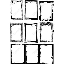 Grunge Frame Bundle: 10 Unique Cliparts