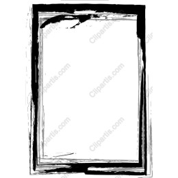 Black and White Brush Stroke Frame