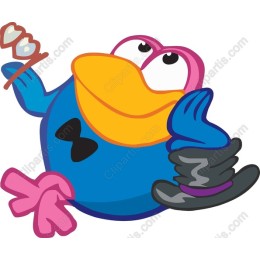 Whimsical Blue Bird