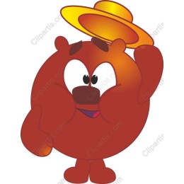 Playful Bear Character