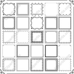 Vintage-Inspired Decorative Border Frames Collection