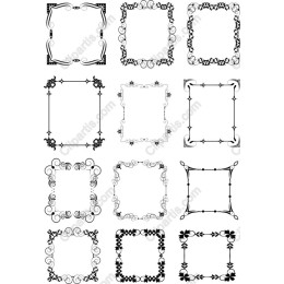 Elegant Frames Collection - 12 Intricate