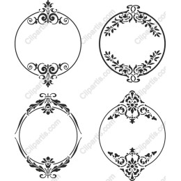 Elegant Ornate Frame Set