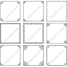 Elegant Decorative Frames Set