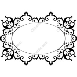 Elegant Ornate Black Frame