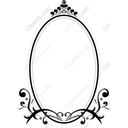 Ornate Oval Frame