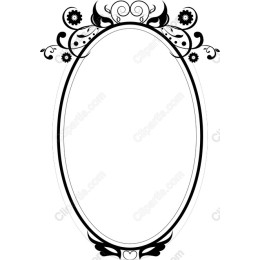 Ornate Oval Frame