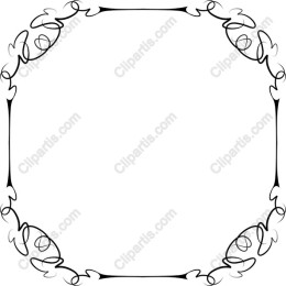 Elegant Frame with Intricate Swirls