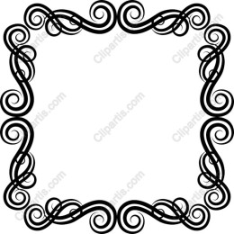 Elegant Swirl Decorative Frame