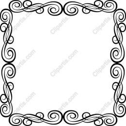 Elegant Black and White Decorative Frame