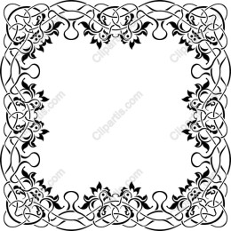 Intricate Floral Decorative Frame