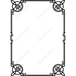 Elegant Floral Decorative Frame
