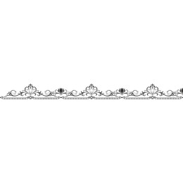 Elegant Vintage Floral Border