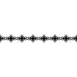 Exquisite Black Ornamental Border