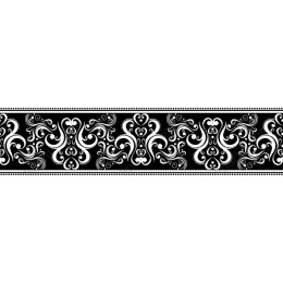 Elegant Heart Scroll Border