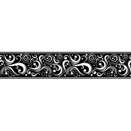 Elegant Black and White Swirl Pattern