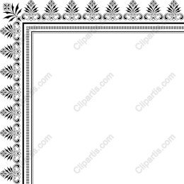Elegant Floral Decorative Border