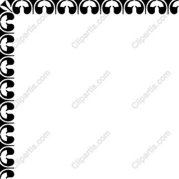 Ornate Black Corner Border