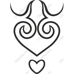 Elegant Heart Swirls