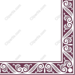 Elegant Ornate Maroon Frame