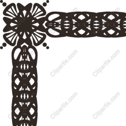 Elegant Ornamental Corner Frame