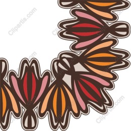 Retro Floral Border