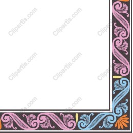 Ornate Floral Border Frame