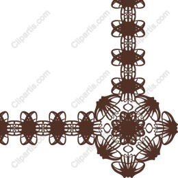 Elegant Floral Corner Ornament