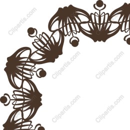 Floral Vine Border Clipart