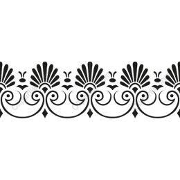 Elegant Black and White Ornamental