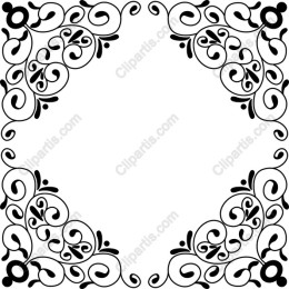 Elegant Decorative Frame with Floral Motifs