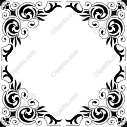 Elegant Decorative Flourish Frame