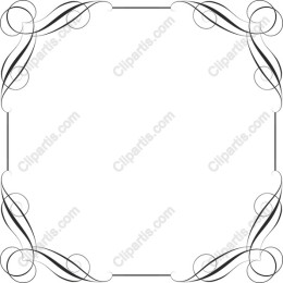 Elegant Swirls Decorative Border