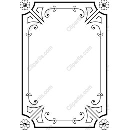 Elegant Floral Decorative Border