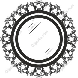 Ornate Floral Mirror