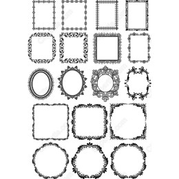 Vintage Floral Frame Bundle
