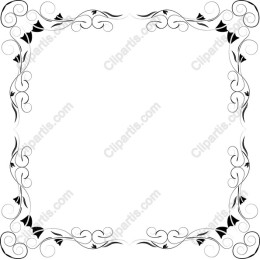 Elegant Black and White Decorative Frame