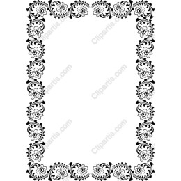 Floral Ornamental Frame Clipart