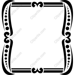 Chic Black Outline Frame