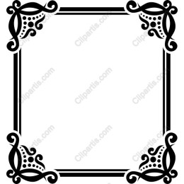 Elegant Black Decorative Frame
