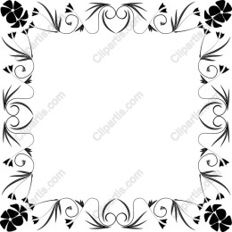 Elegant Floral Border